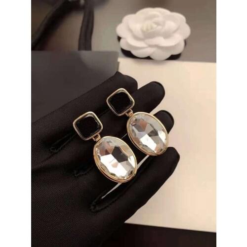 Hot Brand Yellow Gold Color Fashion Jewelery Woman Crystal Earrings Geisha Dream Party High Quality Chain Pearls Studing Jewelr