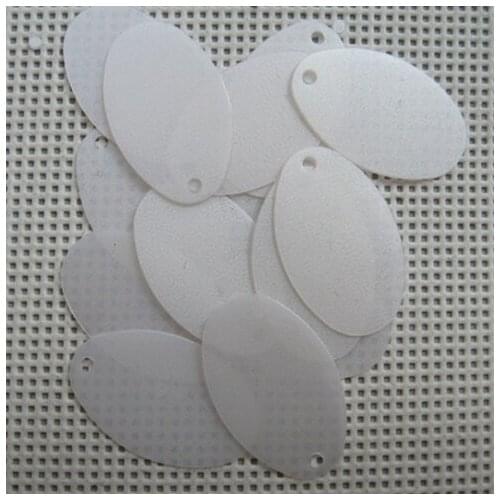 Sewing supplies Matt color 14X20mm egg-shaped clothing, wedding shoes sequins DIY accessories PVC bead oval grinding sheet