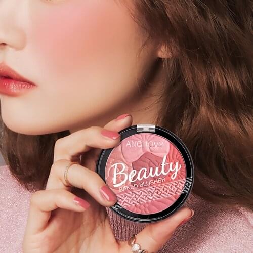 Professional 3Colors Petal Blush Makeup Palette Petal Matte Blusher Highlighter Powder Makeup Blush Contour Shadow TSLM1