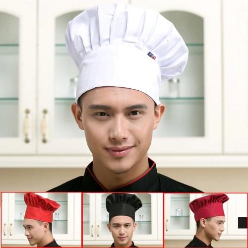 Mushroom Cap Adjustable Hotel Restaurant Chef Hat Cafe Restaurant Chef Service Work Hat Cap
