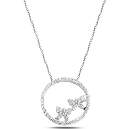 Silver Butterfly Necklace