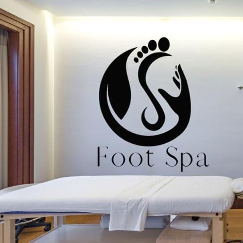 Unique Foot Spa Wall Sticker Decal Spa Sticker Spa Relax Massage Room Wall Decoration A00456