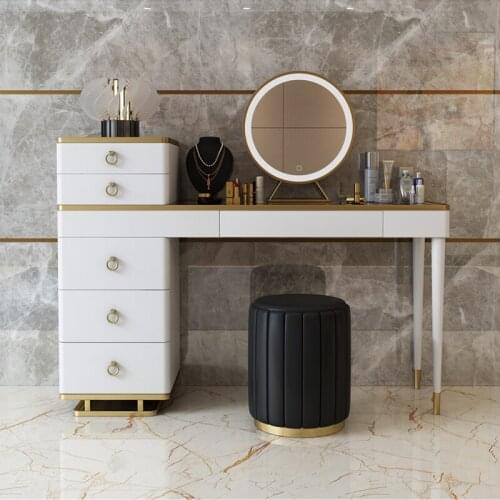 High-End Makeup Table Dressing Table Desk Storage Cabinet Post-Modern Simple Small-Sized dresser table