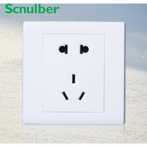 86mm*86mm 10A 250V 5 poles 2pin US 3pin AU wall switch panel socket outlet