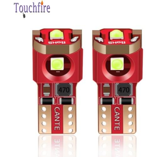 10pcs T10 W5W 3030 3SMD 168 194 Canbus Car Bulb Auto Reading Dome Lamp Wedge Interior Parking Side Marker Light White Blue Red