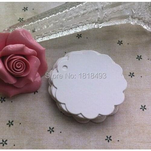 Free shipping 400 pcs a lot dia.6cm blank white round paper tag/baking gift price tags/clothing hang tags/DIY message cards