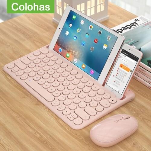 Bluetooth iPad Keyboard Mouse Set For Macbook iPad iPhone Keypad Mini Rechargeable Silent Magic Keyboard Mouse For IOS/OS Only