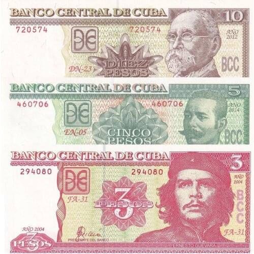 Former Cuban Foreign Paper Money Set, Fast Delivery from Turkey