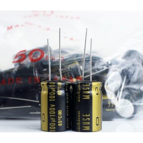 10PCS Original Japan Nichicon Nichicon KZ 100V 100UF Audio Electrolytic Capacitor