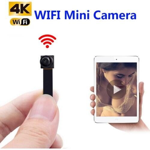 HD 4K DIY Portable WiFi IP Mini Camera P2P Wireless Micro Webcam Camcorder Video Recorder Support Remote View 128G TF Card