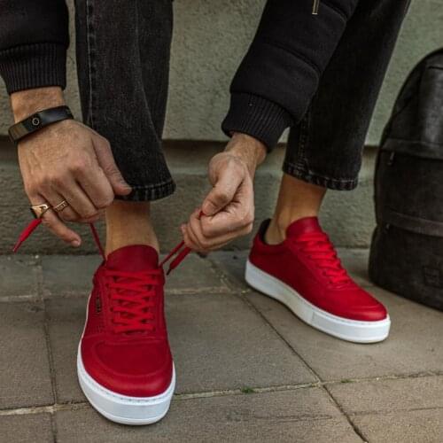 Knack Daily Shoes 011 Red Men 'S Shoes Seasonal Shoes Casual Shoes Style Shoes Elegant Shoes Latest Fashion Sports