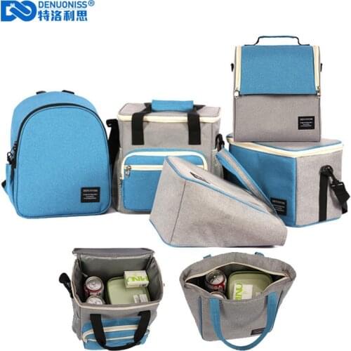 DENUONISS Multifunction Insulated Picnic Lunch Backpack Bag Isothermal Small Thermal Bag Insulation Package Thermal