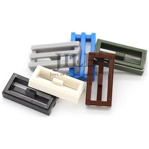 Moc Tile Modified 1X2 Grille 2412 Parallel Lines DIY Enlighten Building Blocks Bricks Parts Compatible with Assembles Particles