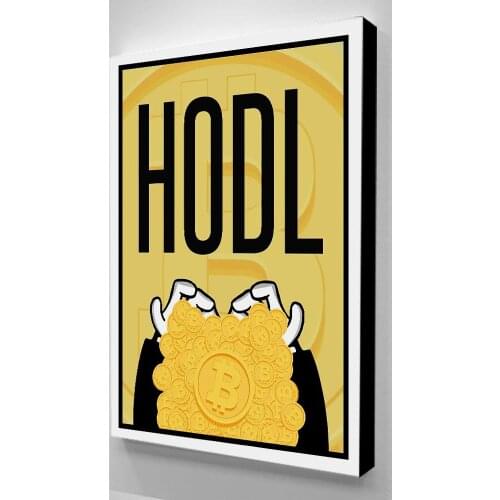 HD Print Modular Hodl Picture Canvas Painting Bitcoin Posters Currency Home Decor Money Wall Artwork Framework For Living Room