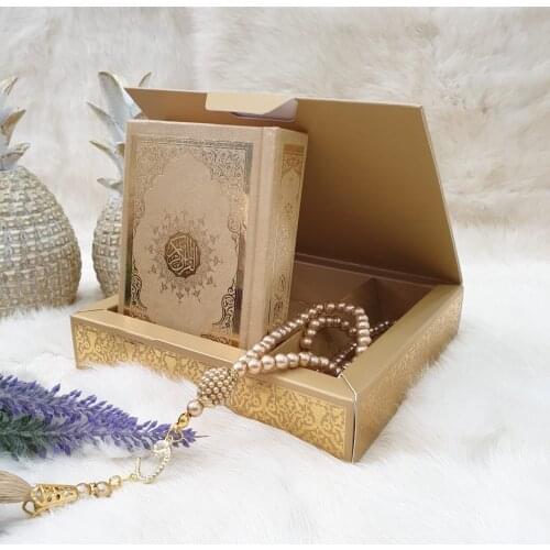 Quran And Rosary Set With Gift Box the First Class High Quality Prayer, Quran Tasbeeh Seven Color