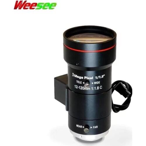 12-120MM 1/1.8" format 3MP 10X Zomm Auto Iris CCTV Camera Lens