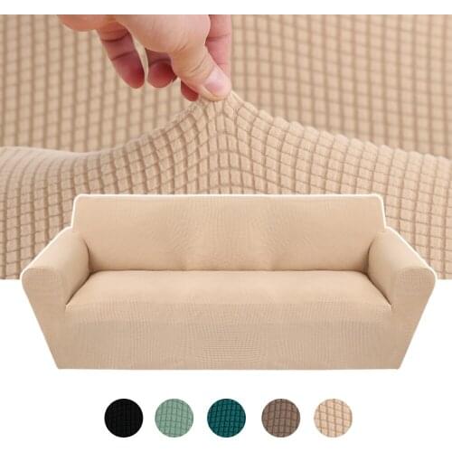 Thick Sofa Protector Jacquard Solid Printed Sofa Covers For Living Room Couch Cover Corner Sofa Slipcover L Shape
