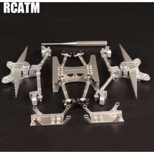 All Metal Upgrade Rear Suspension Kit For 1/14 Tamiya RC Truck Tipper trailer SCANIA VOLVO ACTROS AROCS MAN DIY