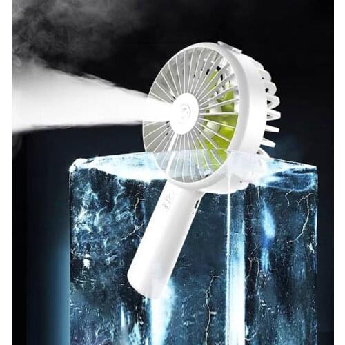 YAM 3 Colors Mini Handheld USB Charging Fan Large Capacity Powered Air Spray Mister Portable Desktop Cooling Water Mist Fan