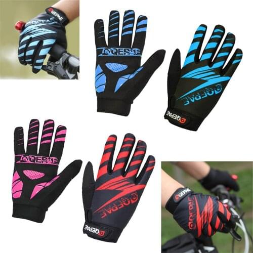 Anti-Slip Shock-absorbing Cycling Gloves Full Finger Gel Sports Bike Motocross Griving Glove