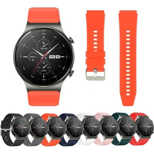 Wrist Band for Huawei Watch GT 2 Pro / GT2 46mm Soft Silicone Bracelet Strap for Honor GS Pro / Magic 2 Smart Watch Band Belt