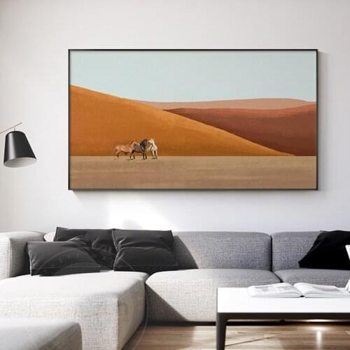 Modern Abstract Moutain Sea View Canvas Paintings Nordic Landscape Wall Art Picture for Living Room Fashion Posters and Prints