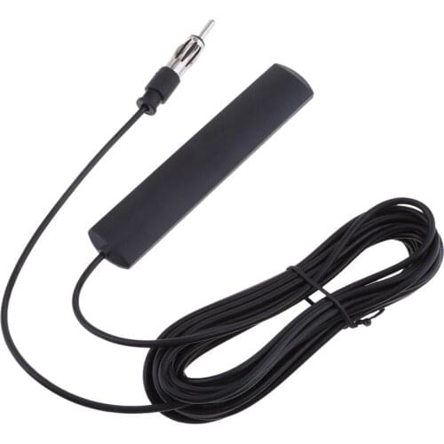 Universal Car FM Radio Antenna Patch Aerial Windscreen Mount 5M Cable