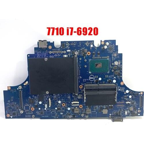 In STOCK for DELL 7710 Motherboard DDR3 Inspiron Intel I7-6920HQ LA-C551P 05RY82 SR2FT CN-05RY82 100% Test Good Working SHELI