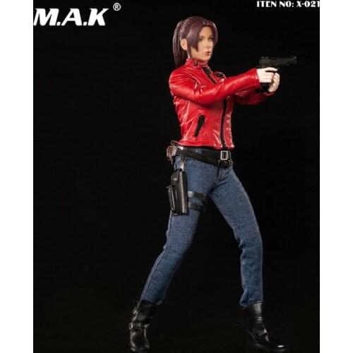 X-02 In Stock 1/6 Scale Sexy Figure Accessory Red Jacket Clothes Boots Accessories no Head Body for 12 inches Body