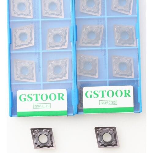 10PCS CNMG120404 CNMG120408 HA HM HS GMH25 GG3030 External Turning Tool Lathe Cutter Carbide Insert For Stainless Steel