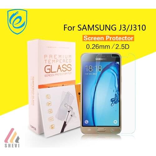 10PCS/LOT HD Clear Glass Screen Protector for Samsung J3 J310 2016 Tempered Glass Frosted Matte Vision