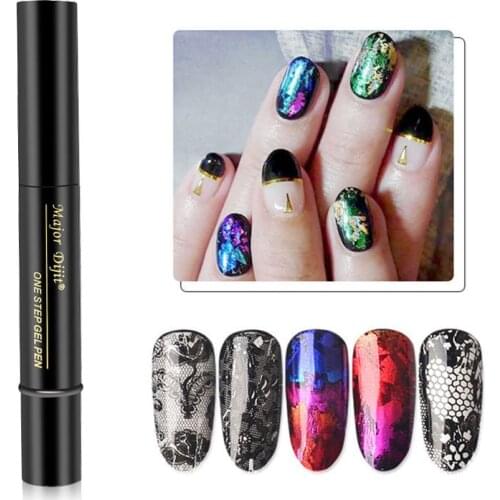 5ml Star Starry Nail Foils Pen UV Nail Gel Varnish Pen Transparent Gel Transfer Sticker Paper