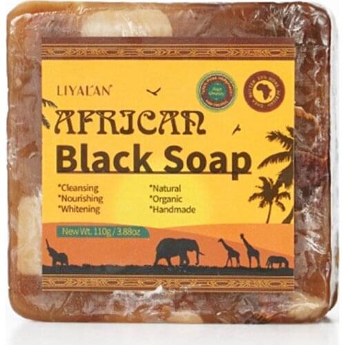 African Black Soap Magic Anti Rebelles Beauty Moisturizing Shea Butter Natural Bath Body Treatment Acne Skin Care