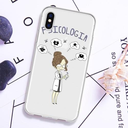 Cartoon Cute Profession Doctor Medical Phone Case Coque For iPhone 5 6 6S X XR Plus Clear Phone Cover For iPhone 8 7 Plus