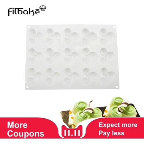 FILBAKE Mickey Mold 15 Cavity Cake Mold Mousse White Silicone Mold Kitchen DIY Cheese Chocolate Dessert Baking Mold Tools