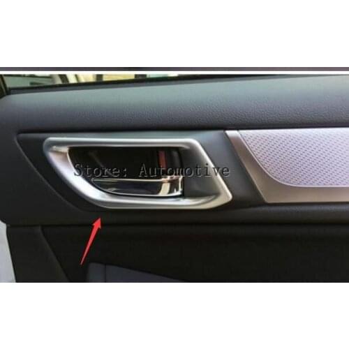 Chrome matte inside door handle frames cover trim For Subaru Outback 2015 2016 2017 4pcs /set