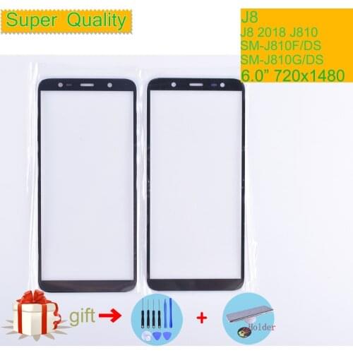 J8 For Samsung Galaxy J8 2018 J810 J810F SM-J810F/DS SM-J810G/D Touch Screen Panel Front Outer Glass Lens j8 LCD Front