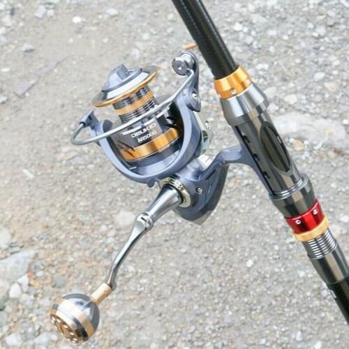 2BB 5.2:1 Gear Ratio Spinning Reel Large Capacity Wire Cup Fishing Reel Fishing Carp Casting Reel 2000-7000 Series