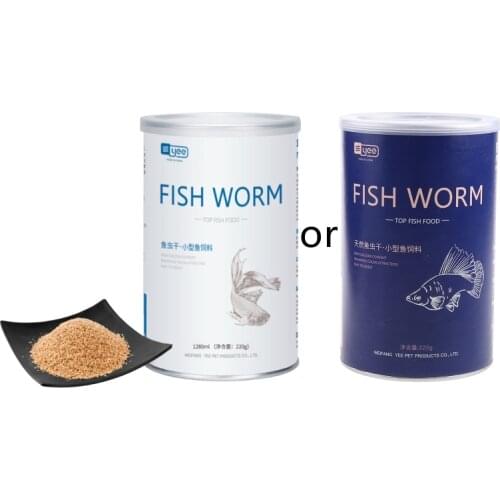 1 Can 1280ml/500ml Aquarium Fish Food Natural High Protein Fishing Baits for Tropical Fish Guppy Health Feeding