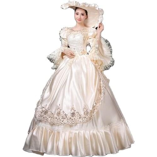Victorian Dress Masquerade Theme Dresses 18th Century Womens Rococo Ball Gown