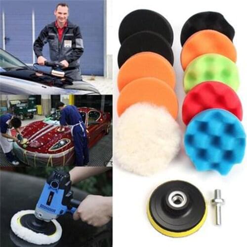 Sponge Buffing Polishing Pad For Car Polisher Waxing Polishing Wheel with M14 Drill Adapter Tool Kit