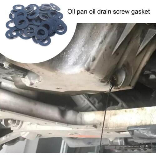 100Pcs Oil Drain Plug Washer Fine Fit Protective Aluminum Alloy Car Oil Drain Gasket 9043012031 for Toyota 4Runner/Avalon/Camry
