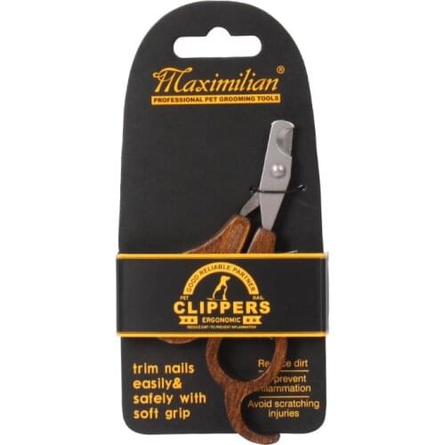 Professional Pet Nail Clipper Wooden Handle Stainless Steel Dog Cat Nail Trimmer Nail Clipper Convenient Dog Grooming Supplies