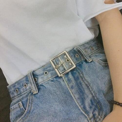 Heart Belts For Women Resin Cute Transparent Belt Jeans Dress Waist Strap Pin Buckle Harajuku Ladies Round PVC Clear Belt