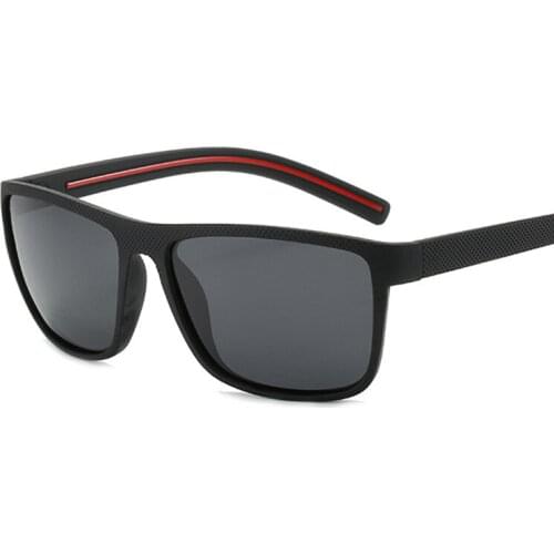 Classic Polarized Sunglasses Men Retro Square Women Sun Glasses Luxury Brand Designer Male Female Black Driving Oculos De Sol