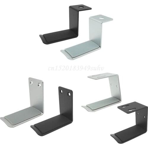 Aluminum Alloy Headphone Hanger Holder Wall Mount Headset Stand Desk Display Bracket Hanging Hook Earphone Rack Q81E