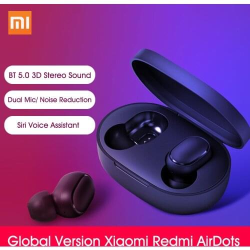 Xiaomi Redmi AirDots Global Version Earphone In Ear True Wireless Bluetooth Headset TWS Earphones DSP 3D Stereo Sound Earbuds