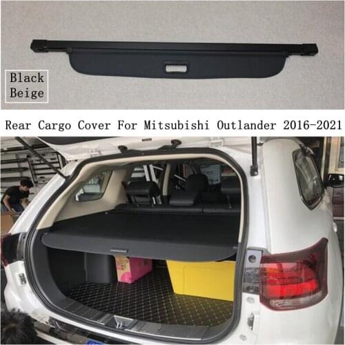 Rear Cargo Cover For Mitsubishi Outlander 2016-2021 Privacy Trunk Screen Security Shield Shade Black Beige Auto Accessories