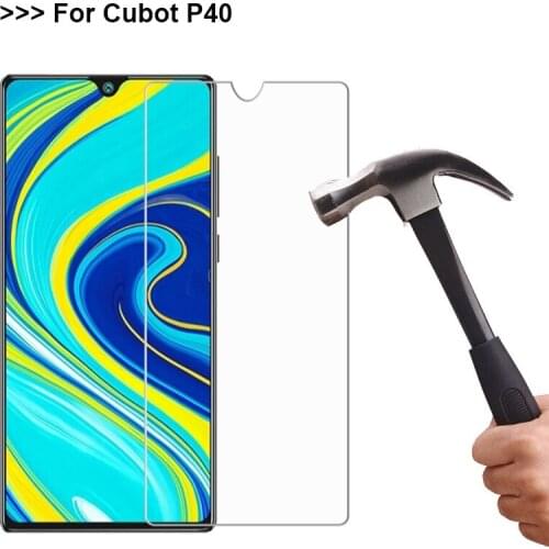 Glass Screen Protector on Cubot P40 Tempered Glass sFor Cubot P40 pelicula de vidro Anti-scratch mobile phone Film P40 Cubot