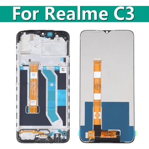 6.5" LCD For Realme C3 RMX2027 RMX2020 RMX2021 LCD Display With Digitizer Touch Screen Replacement